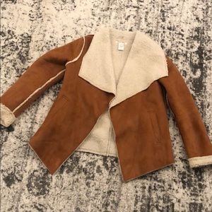 Women’s Faux Suede Sherpa Lined Jacket